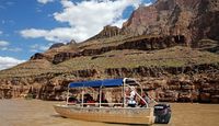 Helicopter Ride Grand Canyon West with Landing and Boat with West Rim Entrance - 1 Hour