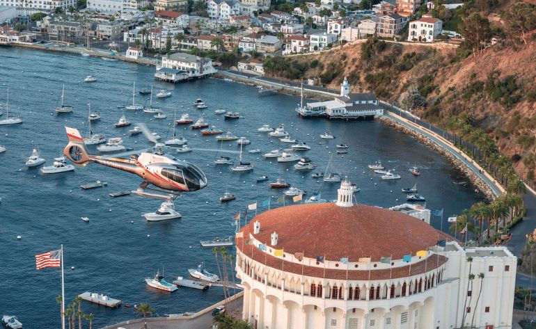 Catalina Island Helicopter Tour California heli chopper ride