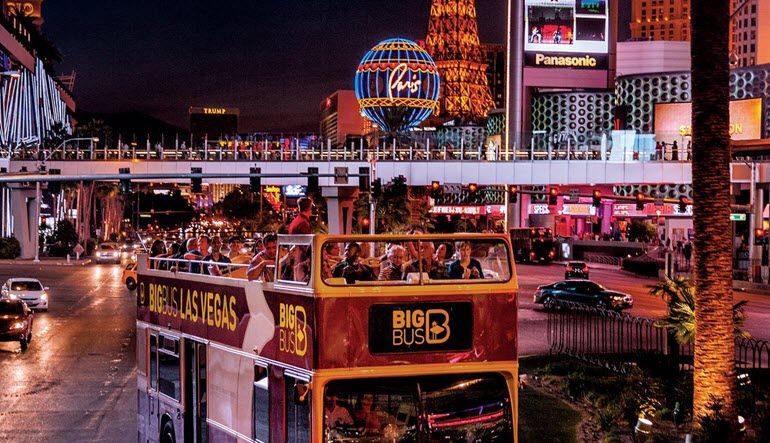 Bus Tour Las Vegas Night